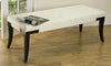 Safavieh Tyler Bench Black and Off White Furniture 