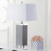 Safavieh Deco 27-Inch H Leather Table Lamp Grey 