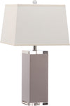 Safavieh Deco 27-Inch H Leather Table Lamp Grey 