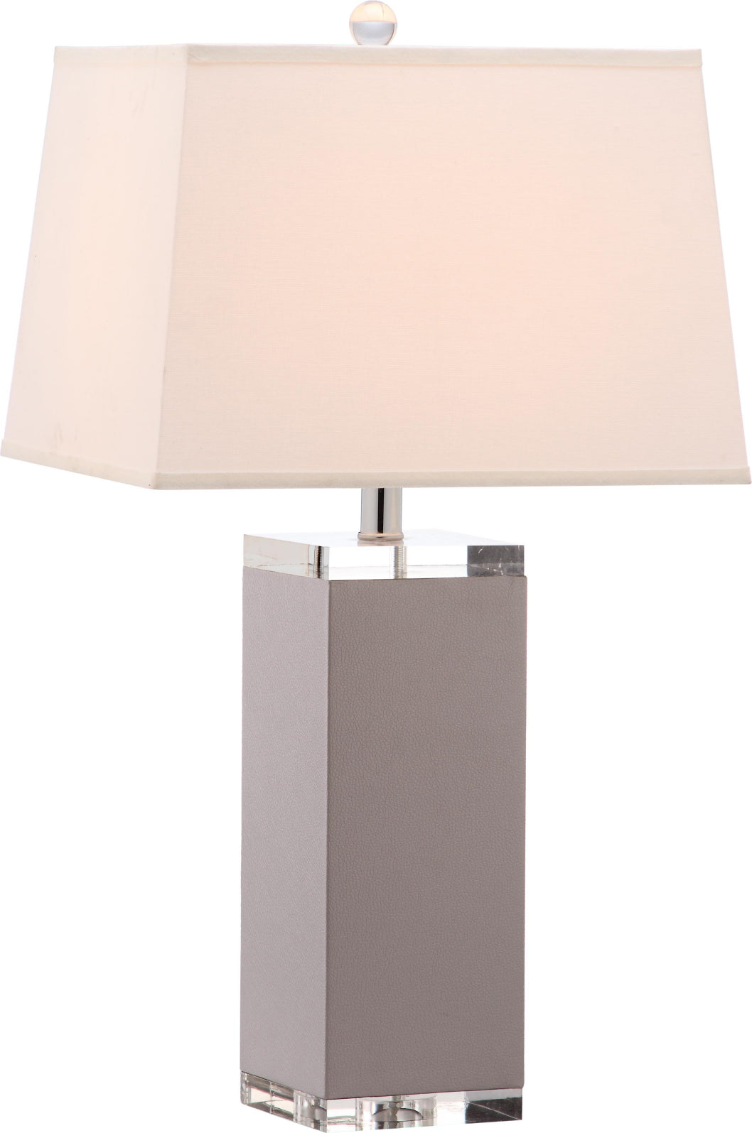 Safavieh Deco 27-Inch H Leather Table Lamp Grey main image