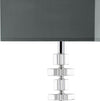 Safavieh Times 605-Inch H Square Floor Lamp Clear/Chrome Mirror 