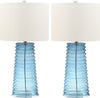 Safavieh Yantley 28-Inch H Table Lamp Blue Mirror 