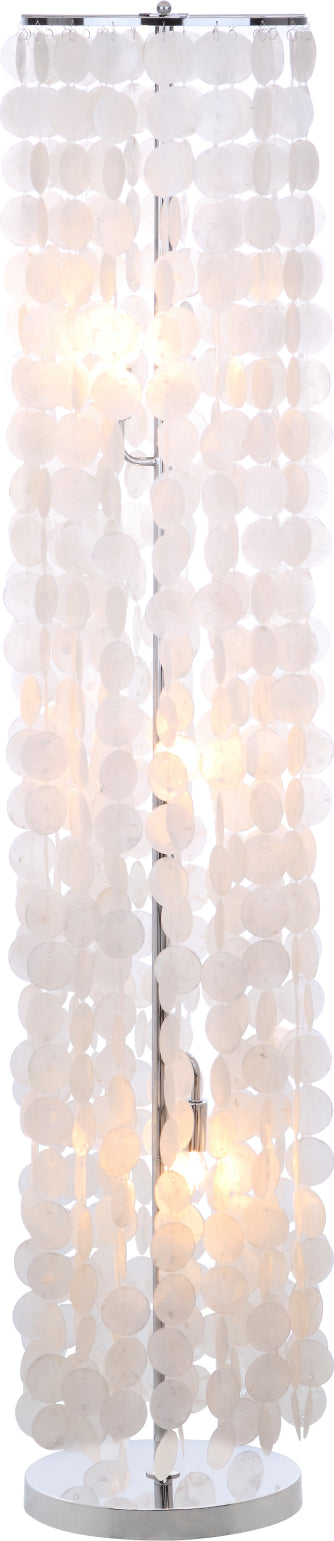 Safavieh Illumina 3 Light Capiz 60-Inch H Floor Lamp White Mirror main image