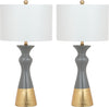Safavieh Iris 305-Inch H Table Lamp Grey/Gold Mirror 