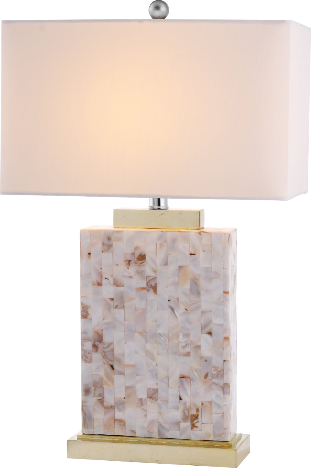 Safavieh Tory 245-Inch H Shell Table Lamp Cream Mirror main image
