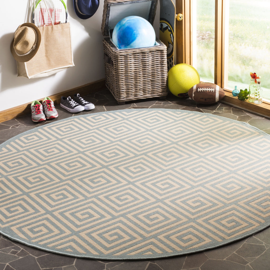 Safavieh Linden LND129L Cream/Aqua Area Rug main image