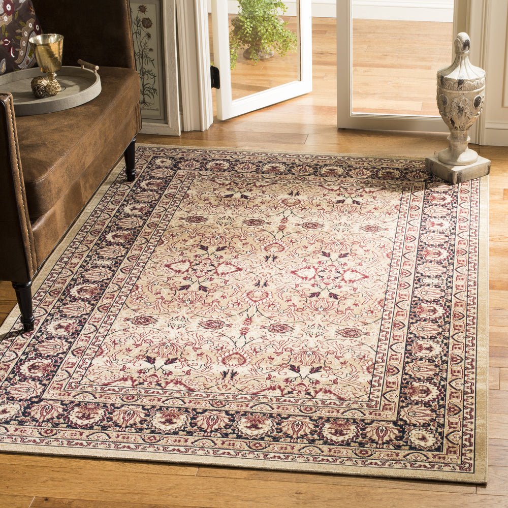 Safavieh Lavar Kerman LVK620A Cream/Navy Area Rug Feature
