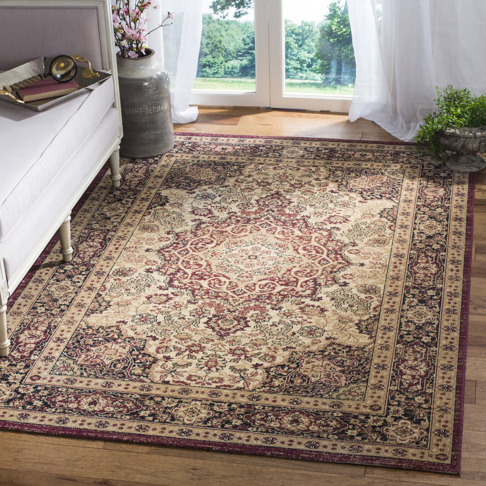 Safavieh Lavar Kerman LVK637A Cream/Navy Area Rug Feature
