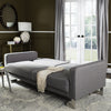 Safavieh Tribeca Foldable Sofa Bed Grey and Silver Furniture 