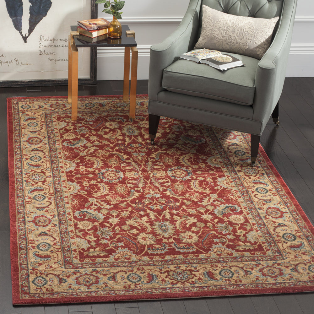 Safavieh Mahal MAH699A Red/Natural Area Rug Feature
