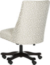 Safavieh Scarlet Desk Chair White and Light Ginger Furniture 