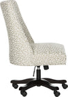 Safavieh Scarlet Desk Chair White and Light Ginger Furniture 