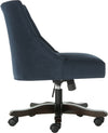 Safavieh Soho Tufted Velvet Swivel Desk Chair Navy Furniture 