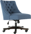 Safavieh Soho Tufted Linen Swivel Desk Chair Navy Furniture 