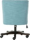 Safavieh Soho Tufted Linen Swivel Desk Chair Light Blue Furniture 