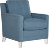 Safavieh Hollywood Glam Acrylic Tufted Blue Club Chair With Silver Nail Heads and Clear Furniture 
