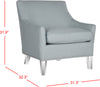 Safavieh Hollywood Glam Acrylic Teal Club Chair and Clear Furniture 
