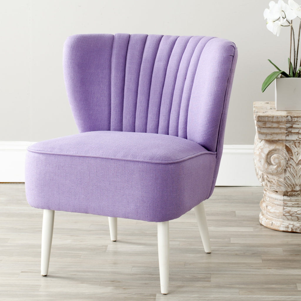 Safavieh Morgan Accent Chair Lavender and Eggshell  Feature