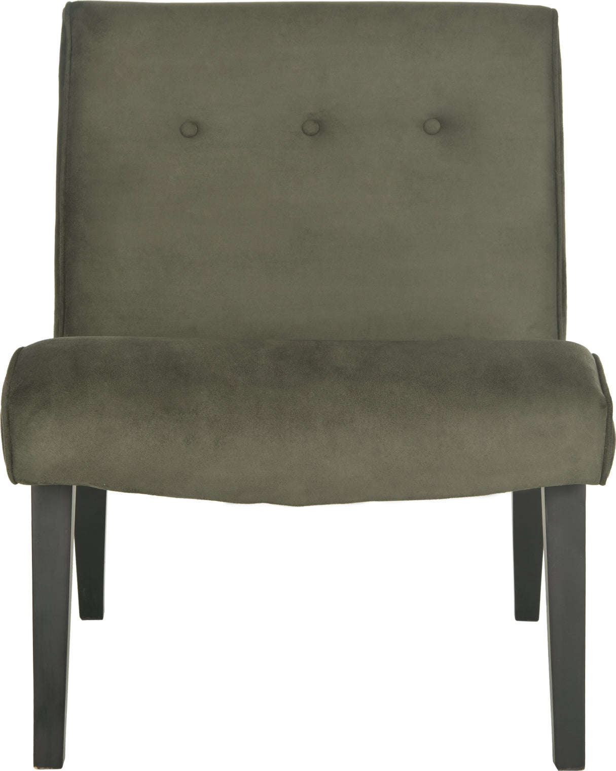 Safavieh Mandell Chair With Buttons Forest Green and Java Furniture main image