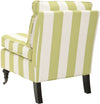 Safavieh Randy Slipper Chair Multi Stripe and Espresso Furniture 