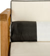 Safavieh Nunzio 4 Pc Outdoor Set With Accent Pillows Teak/Black/White Furniture 