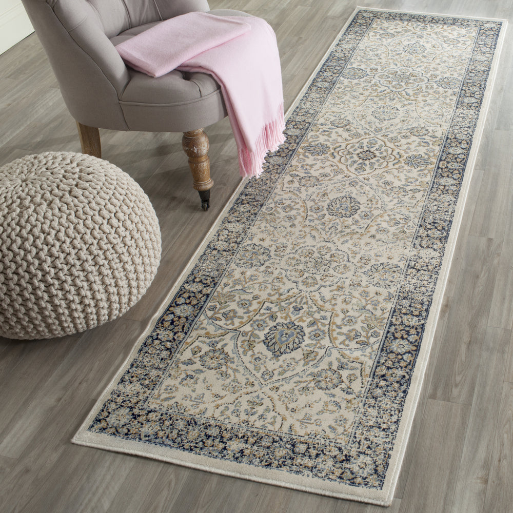 Safavieh Persian Garden Vintage PGV606D Ivory/Navy Area Rug Feature