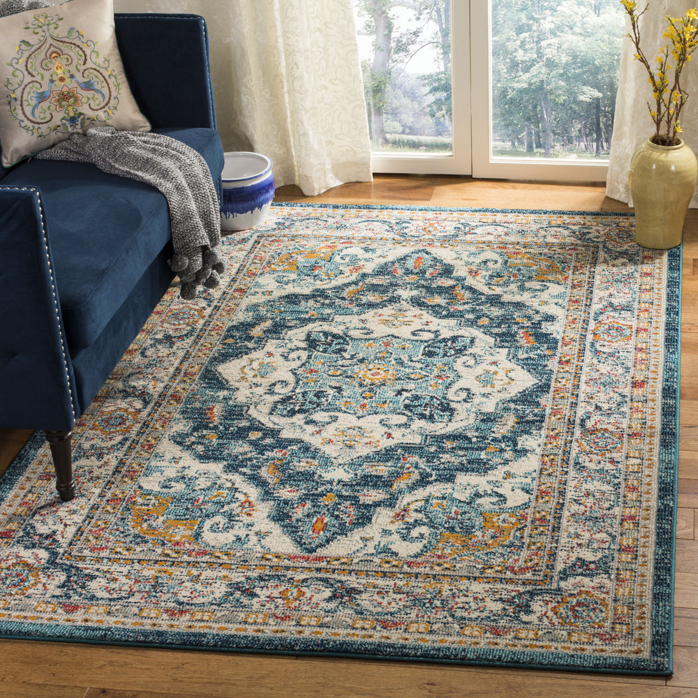 Safavieh Phoenix PHX154M Ivory/Blue Area Rug Feature