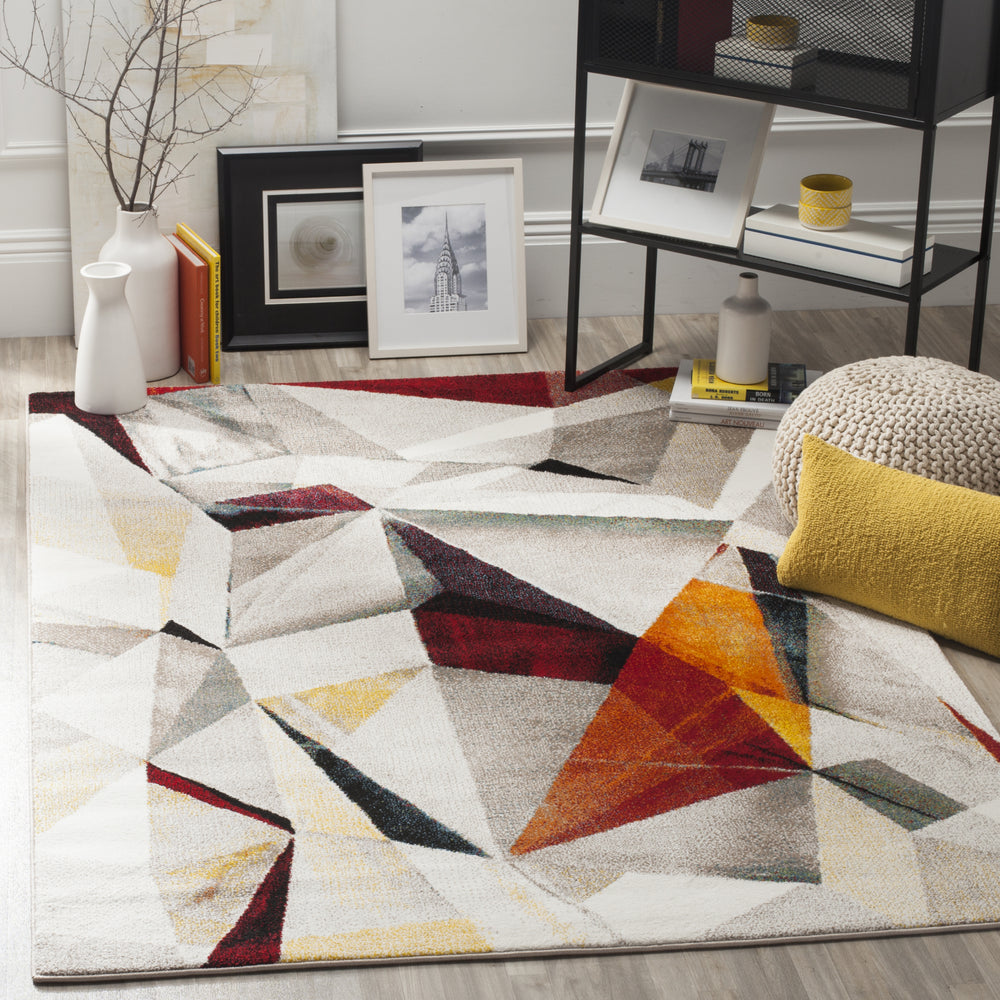 Safavieh Porcello PRL6940F Light Grey/Orange Area Rug Feature