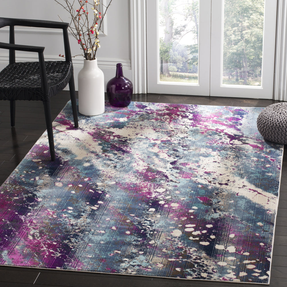 Safavieh Radiance RAD111B Teal/Magenta Area Rug Feature