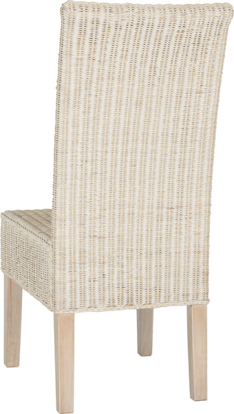 Safavieh Arjun Wicker Dining Chair White Wash Incredible Rugs