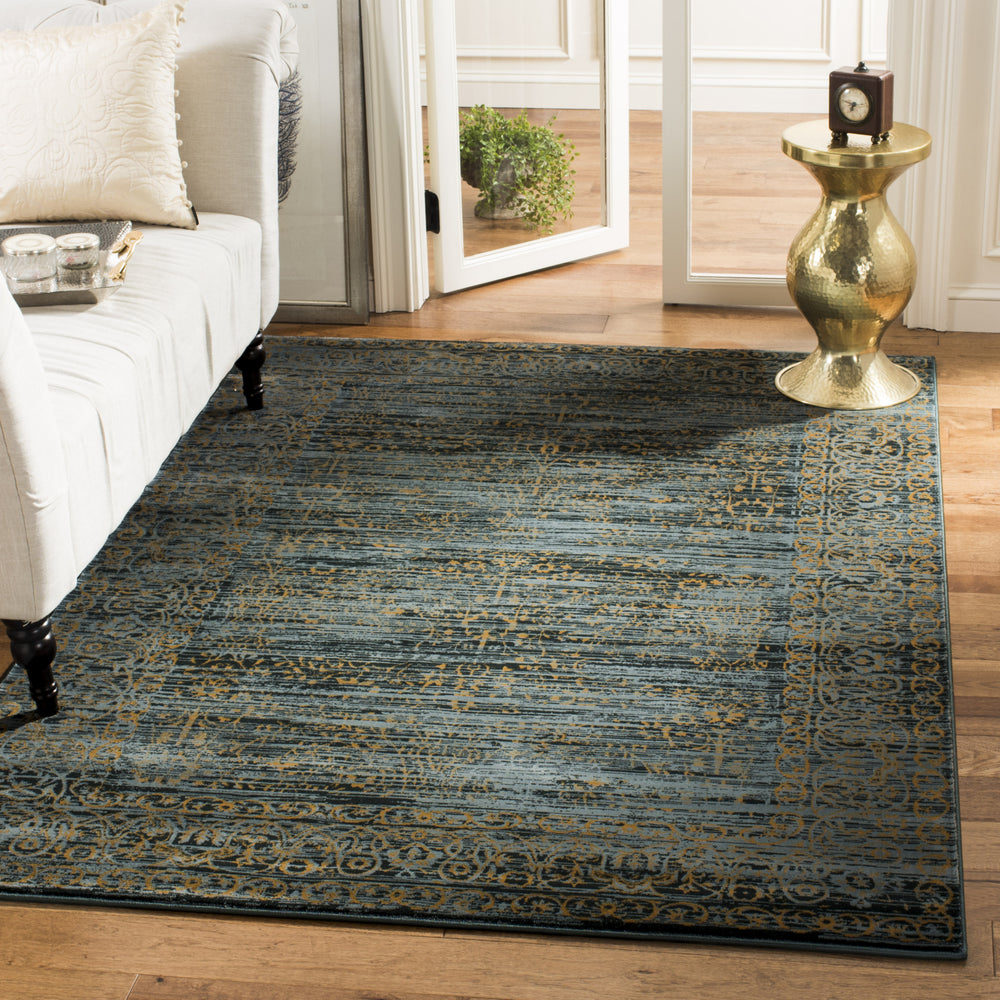 Safavieh Serenity SER214C Turquoise/Gold Area Rug Feature