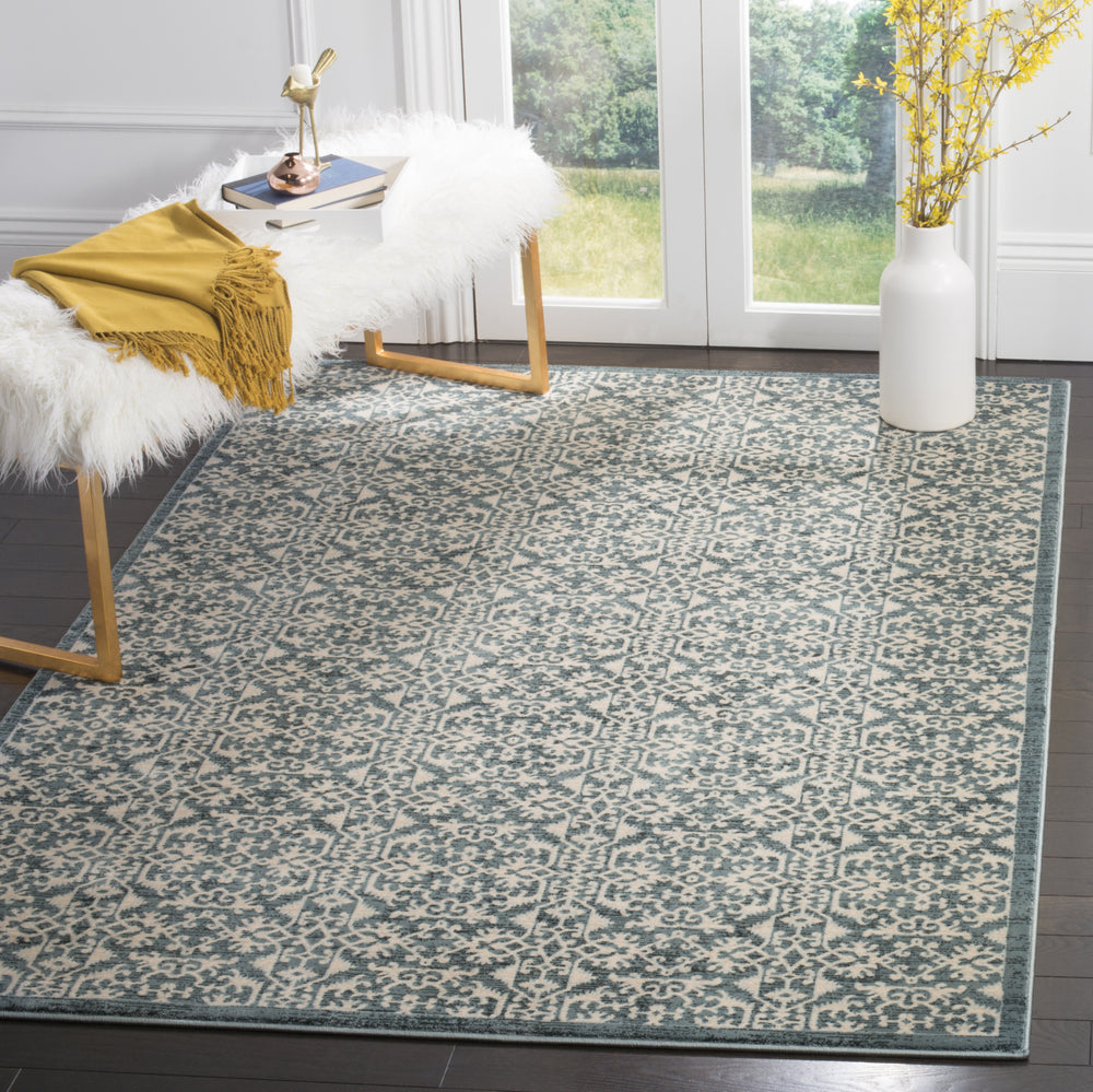 Safavieh Serenity SER215G Turquoise/Cream Area Rug Feature
