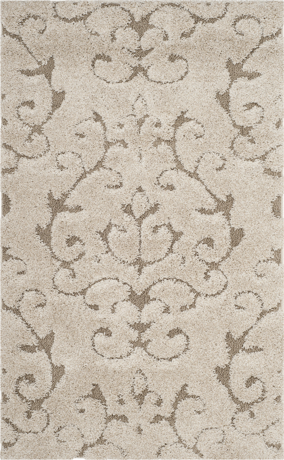 Safavieh Florida Shag SG470 Cream/Beige Area Rug