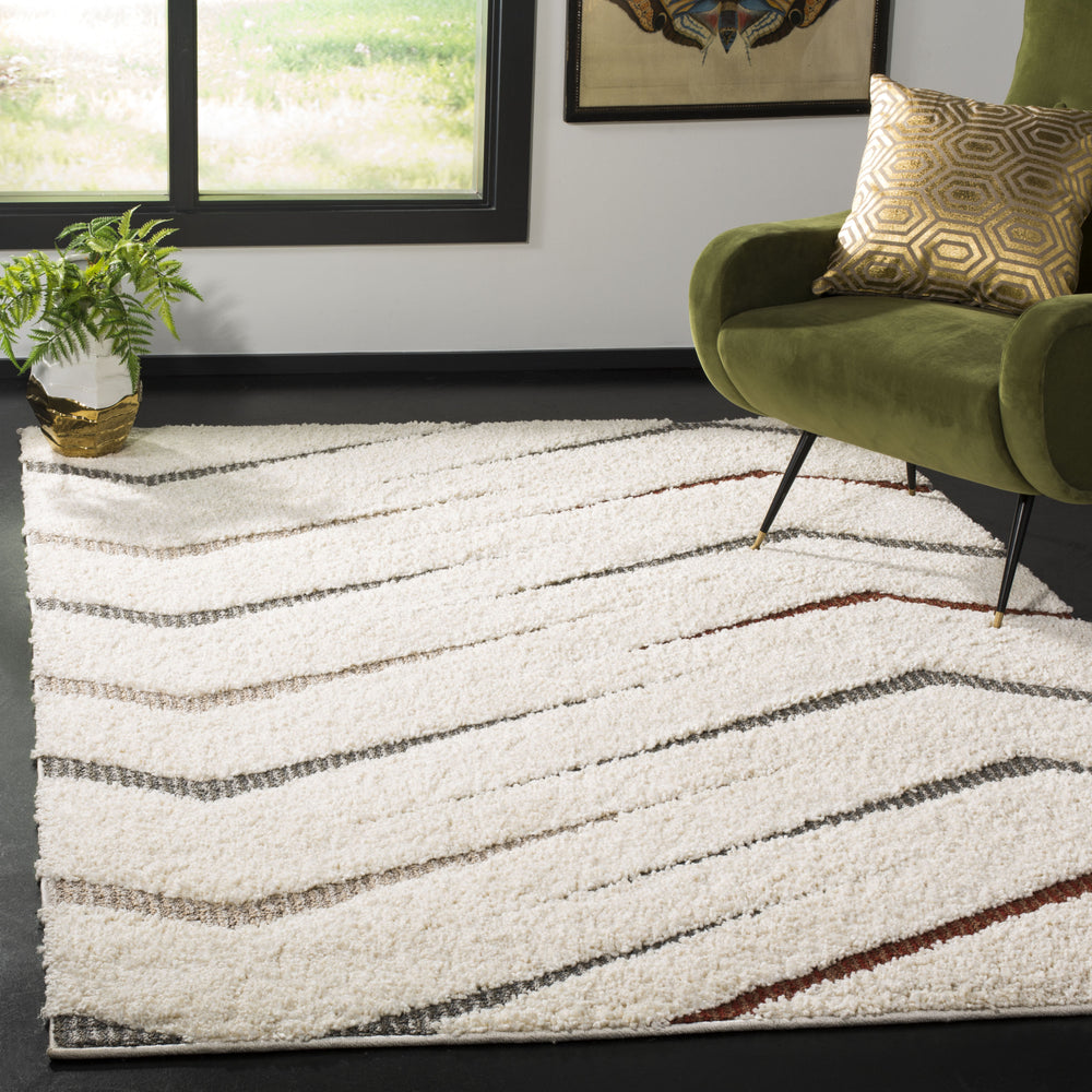 Safavieh Santorini Shag SGG166A Cream/Multi Area Rug Feature