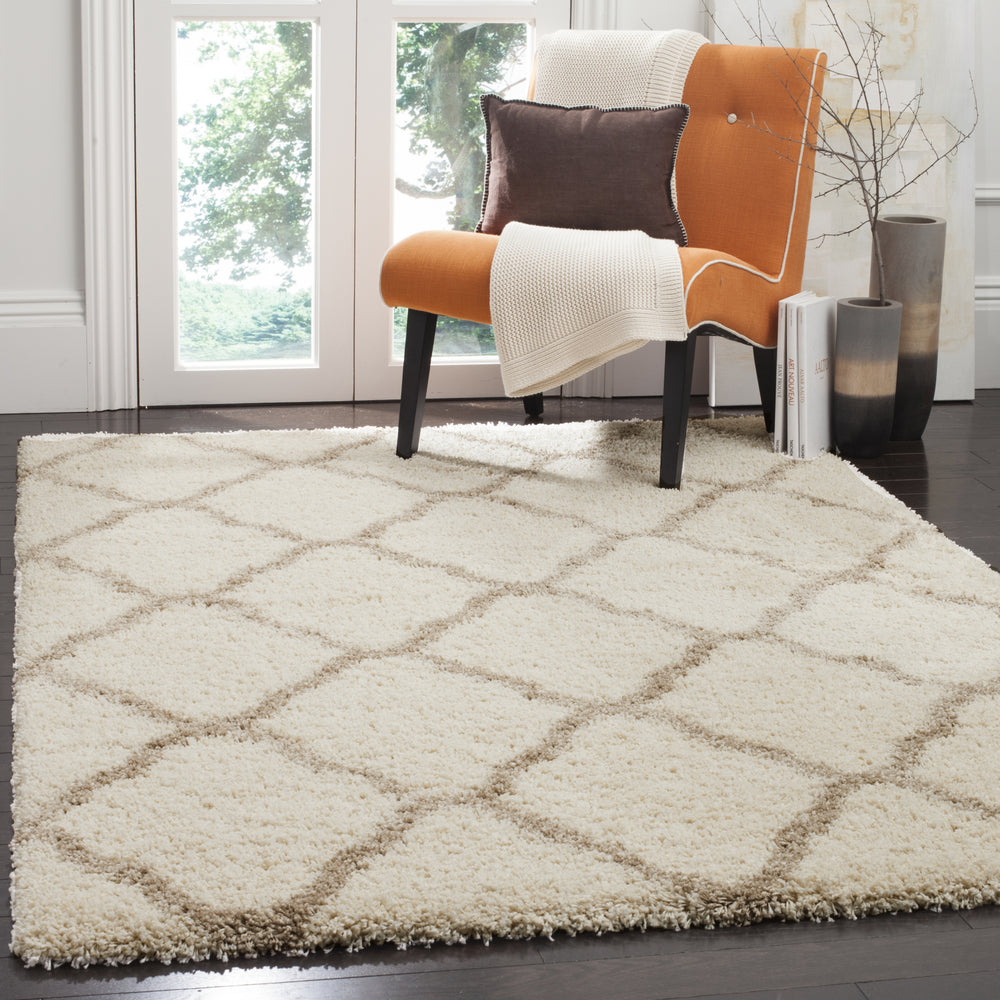 Safavieh Hudson Shag SGH283D Ivory/Beige Area Rug Feature