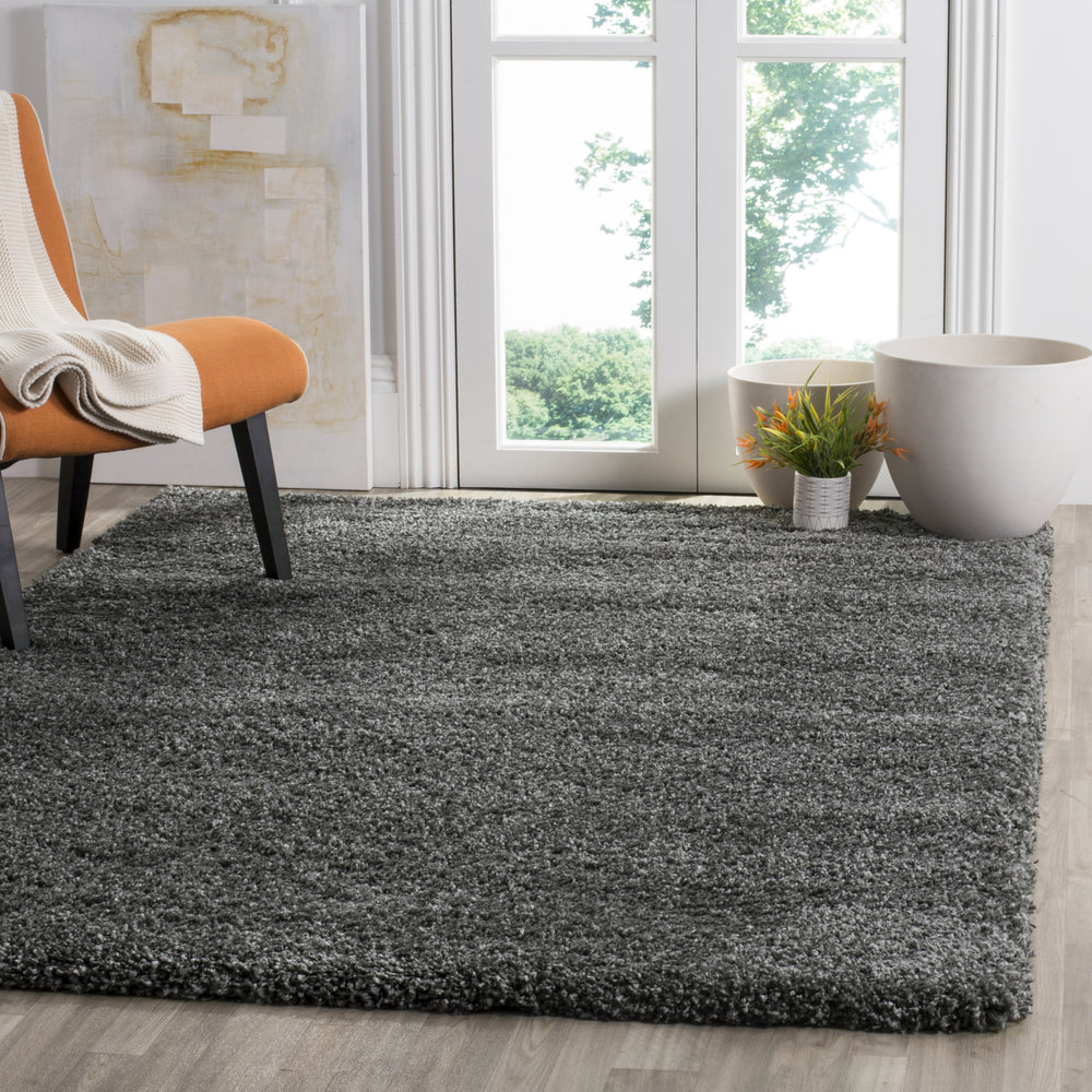 Safavieh Santa Monica Shag SGN725 Dark Grey Area Rug Feature