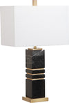 Safavieh Jaxton Marble 275-Inch H Table Lamp Black/Gold Mirror 