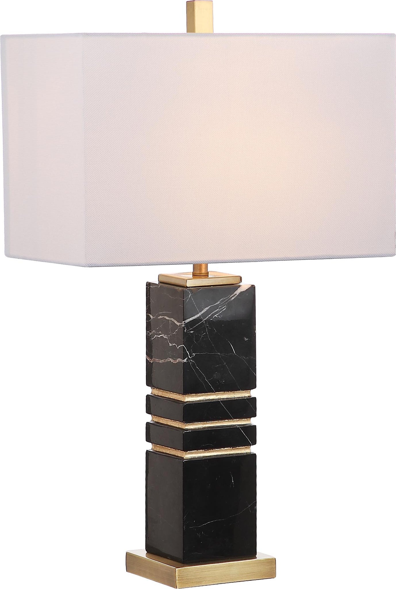 Safavieh Jaxton Marble 275-Inch H Table Lamp Black/Gold Mirror main image