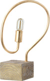 Safavieh Tori 1925-Inch H Table Lamp Gold/Natural Mirror 