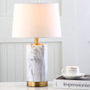 Safavieh Clarabel Marble 1825-Inch H Table Lamp White/Black  Feature