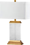 Safavieh Delilah Alabaster Table Lamp White Mirror 