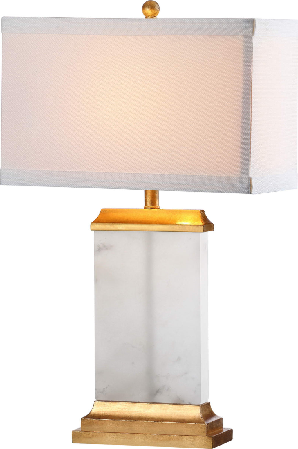 Safavieh Delilah Alabaster Table Lamp White Mirror main image