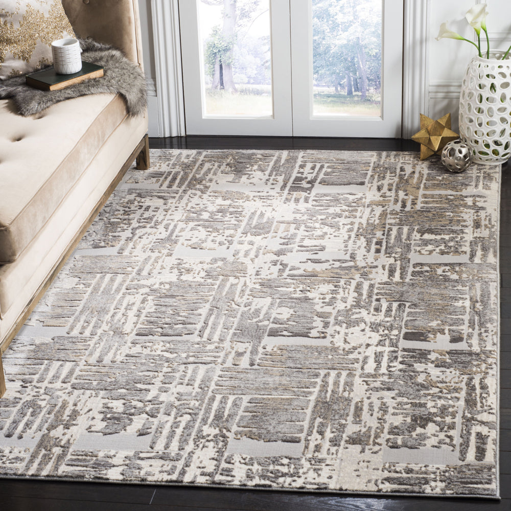 Safavieh Vogue VGE774F Grey/Cream Area Rug Feature