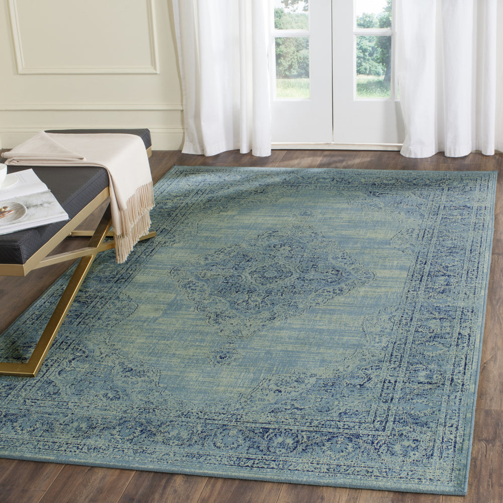Safavieh Vintage VTG112 Turquoise/Multi Area Rug Feature