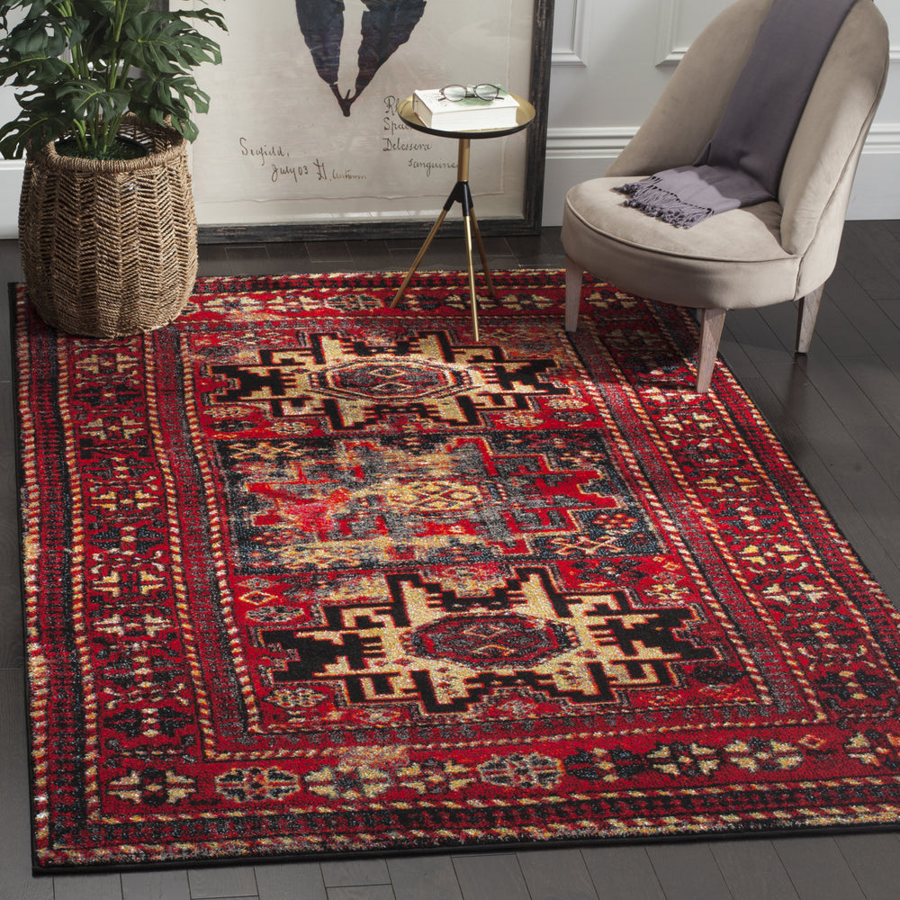 Safavieh Vintage Hamadan VTH213A Red/Multi Area Rug Feature