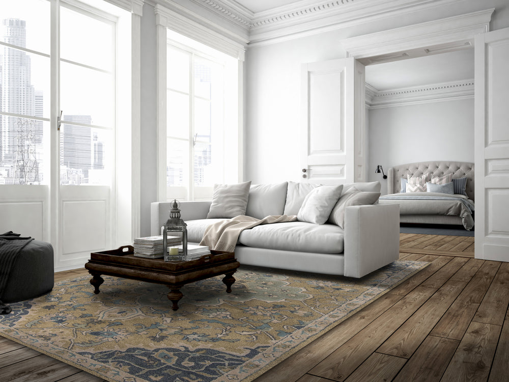 KAS Samara 3608 Taupe Imperial Area Rug Main Image Feature