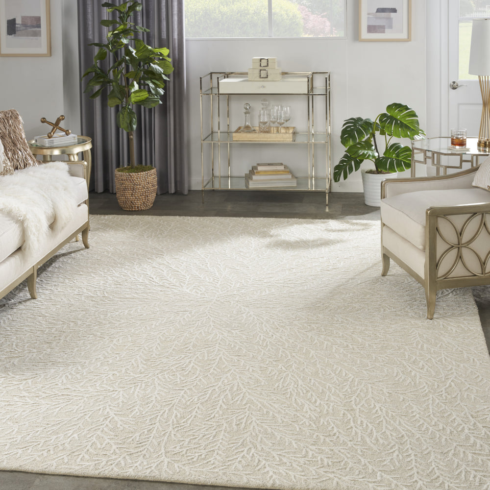 Nourison Ma30 Star SMR03 Ivory Area Rug by Michael Amini Lifestyle Image Feature