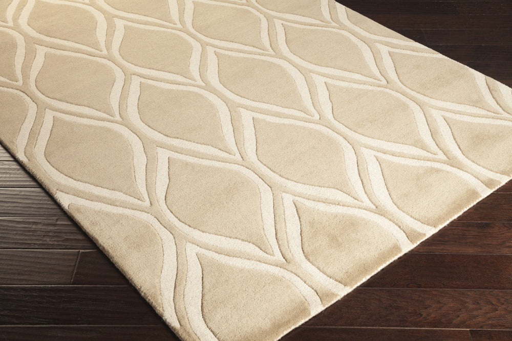 Surya Stamped STM-820 Area Rug 5x8 Corner Feature