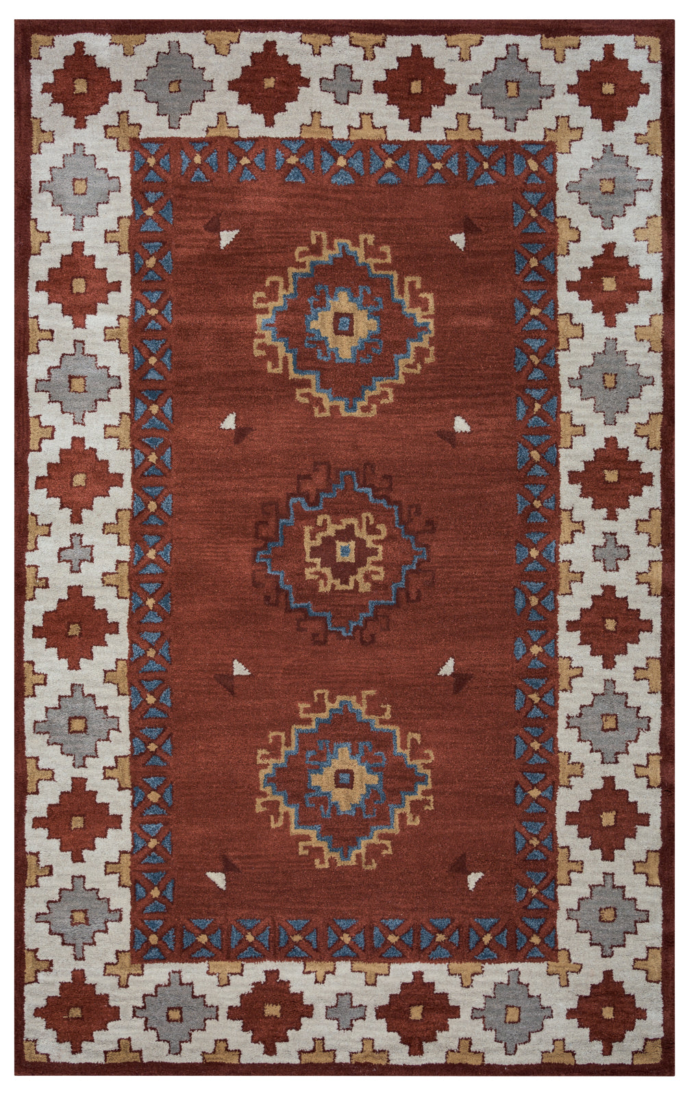 Rizzy South-West SU9007 Rust/Cream Area Rug