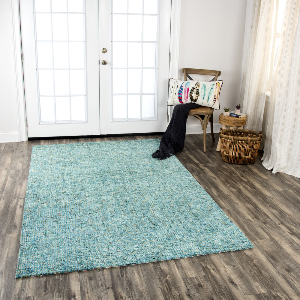 Rizzy Talbot TAL107 Teal Area Rug Room Scene Feature